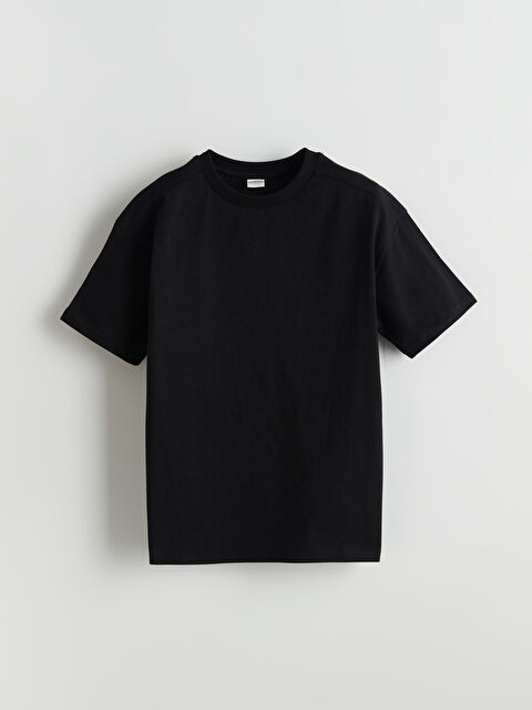 LCW Kids Rahat Kalıp Bisiklet Yaka Basic Erkek Çocuk Tişört - S5NL74Z4-CVL