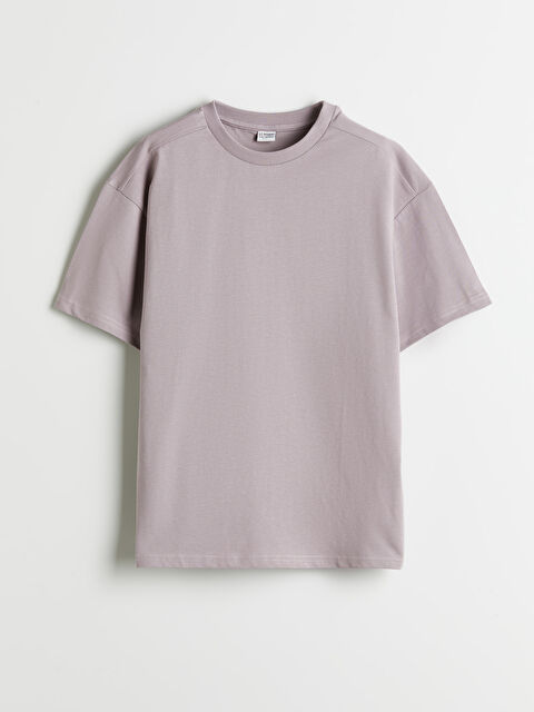 LCW Kids Rahat Kalıp Bisiklet Yaka Basic Erkek Çocuk Tişört - S5NL74Z4-GPB