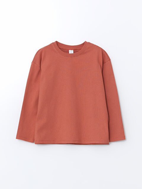 LCW Kids Bisiklet Yaka Basic Erkek Çocuk Tişört - S5NL76Z1-GRA