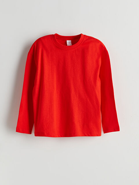 LCW Kids Bisiklet Yaka Basic Erkek Çocuk Tişört - S5NL76Z1-HBH