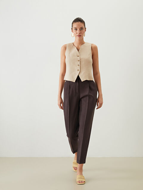 LCWAIKIKI Classic Loose Fit Cigarette Kadın Pantolon - S5NL82Z8-ZQP