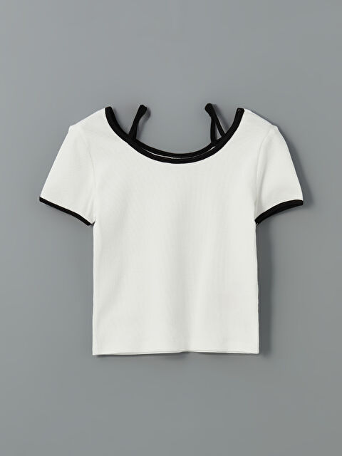 LCW Kids U Yaka Kız Çocuk Tişört - S5NM57Z4-R9J