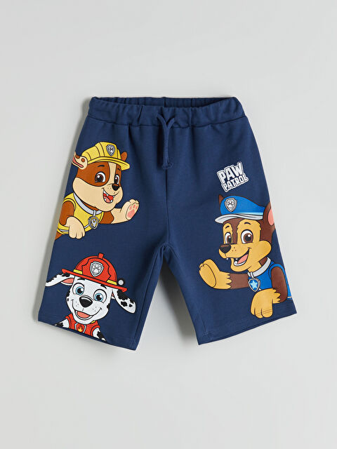 LCW Kids Beli Lastikli Paw Patrol Baskılı Erkek Çocuk Şort - S5NM61Z1-HSD