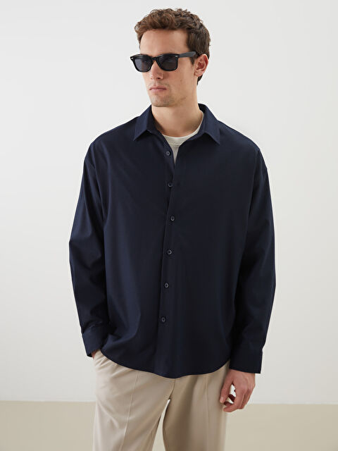 LCW Vision Regular Fit Uzun Kollu Erkek Gömlek - S5NN01Z8-RFH