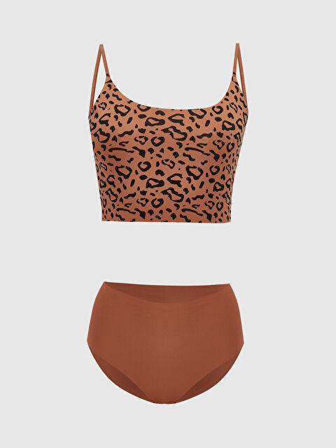 LCW DREAM Leopar Desenli Bralet ve Külot Takımı - S5NN05Z8-LQY
