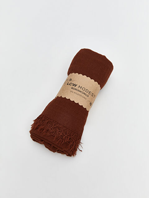 LCW Modest Düz Bürümcüklü Kadın Şal - S5NN07Z8-HEN