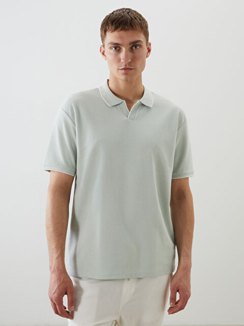 LCW Vision Polo Yaka Kısa Kollu Basic Erkek Tişört - S5NN24Z8-ZMH