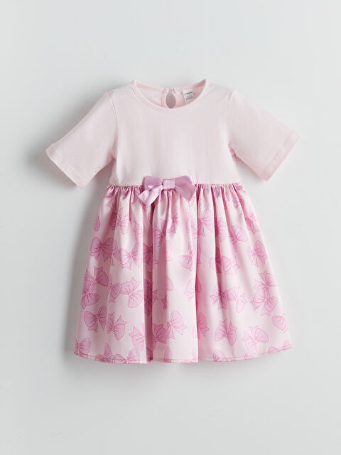 LCW Kids Ribbon Detailed Girls' Dress - S5NN33Z1-CUE