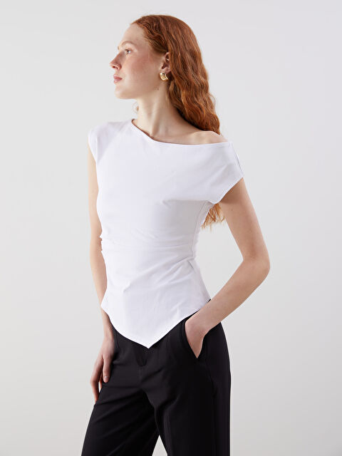 LCW Vision Kayık Yaka Kadın Bluz - S5NN55Z8-Q6K