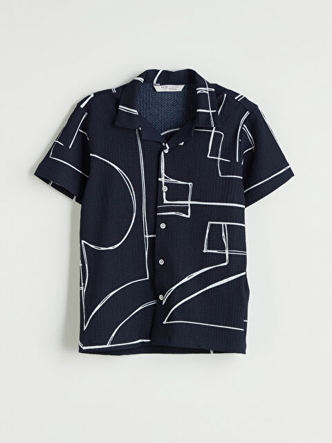 LCW Vision Desenli Kısa Kollu Erkek Çocuk Gömlek - S5NN65Z4-RFH