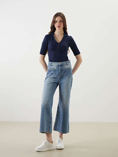 LCW Jeans Wideleg Kadın Jean Pantolon - S5NP36Z8-507