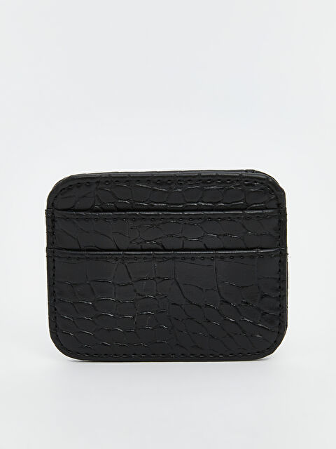 LCW ACCESSORIES Deri Görünümlü Kroko Desenli Kadın Kartlık - S5NP68Z8-HUC
