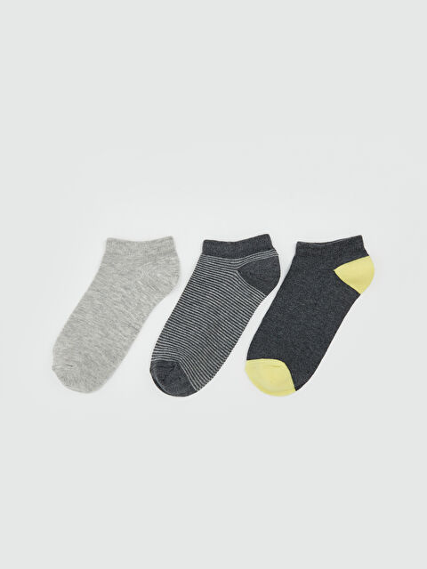 LCW Kids Erkek Çocuk Patik Çorap 3'lü - S5NP97Z4-K00