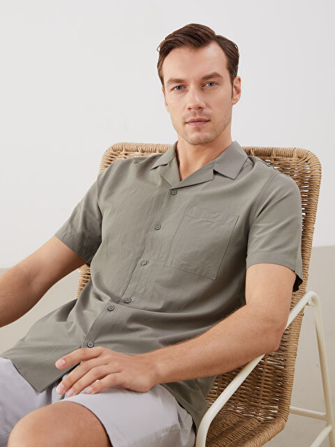 LCWAIKIKI Classic Regular Fit Modal Karışımlı Erkek Gömlek - S5NQ13Z8-Z3B