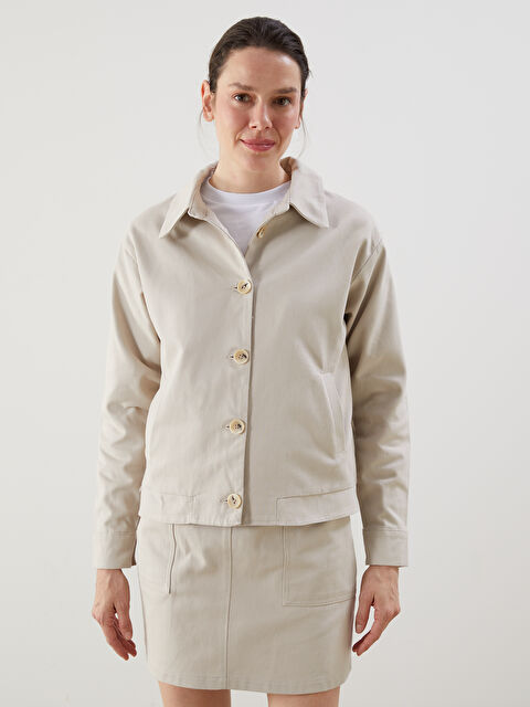 Natuvera Gömlek Yaka Gabardin Kadın Ceket - S5NQ50Z8-ZUZ