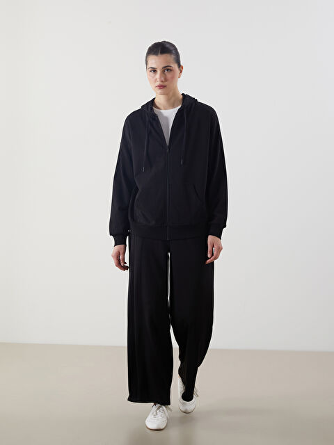 LCW Modest Beli Lastikli Geniş Paça Kadın Eşofman Altı - S5NR32Z8-CVL