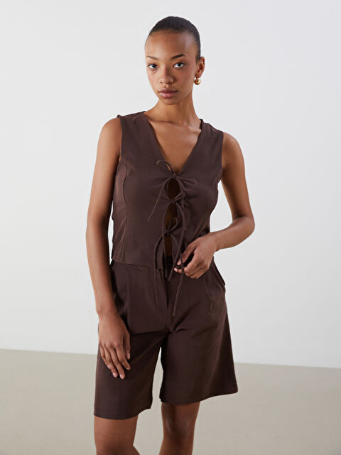 LCW Vision V Yaka Kadın Yelek - S5NR54Z8-HLD