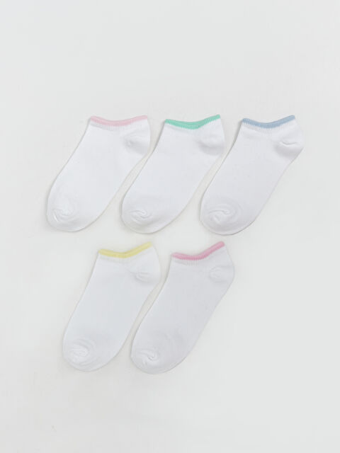 LCW Kids Basic Kız Çocuk Patik Çorap 5'li - S5NR76Z4-G7R