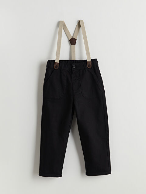 LCW Kids Askılı Pamuklu Erkek Çocuk Pantolon - S5NS63Z1-CVL