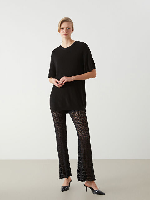 LCW Vision Beli Lastikli Dantelli Kadın Pantolon - S5NS72Z8-CVL