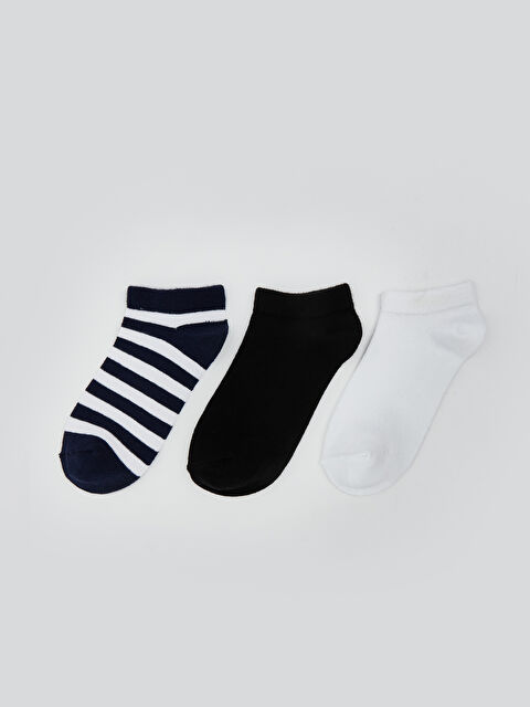 LCW Kids Erkek Çocuk Patik Çorap 3'lü - S5NS89Z4-K00