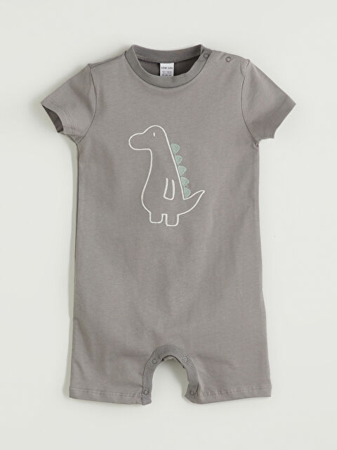 LCW baby Bisiklet Yaka Erkek Bebek Penye Tulum - S5NT15Z1-YW8