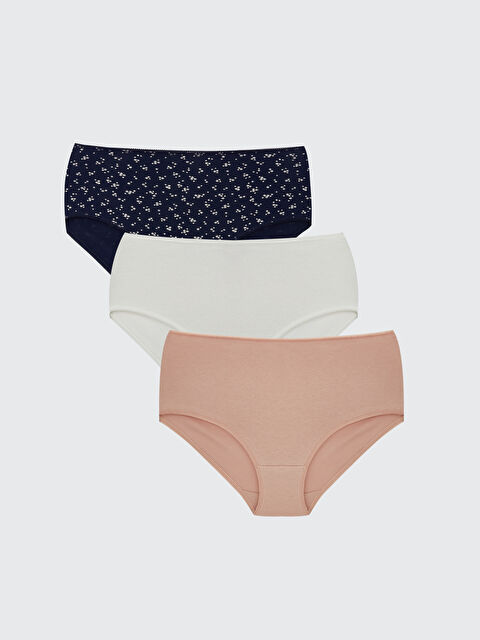 LCW DREAM Çiçekli Klasik Külot 3'lü Paket - S5NT46Z8-LSJ