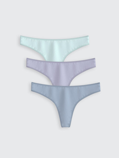 LCW DREAM Düz Tanga Külot 3'lü Paket - S5NT50Z8-Z5K