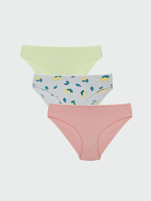 LCW DREAM Desenli Bikini Külot 3'lü Paket - S5NT54Z8-LRW