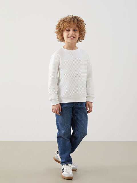 LCW Kids Beli Lastikli Erkek Çocuk Jean Pantolon