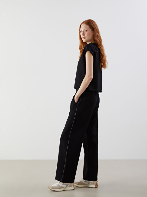 Natuvera Beli Lastikli Kadın Eşofman Altı - S5NT80Z8-UP7