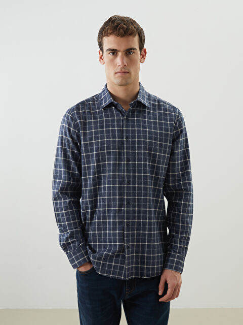 SOUTHBLUE Regular Fit Uzun Kollu Ekose Erkek Oduncu Gömlek - S5NT90Z8-RFH