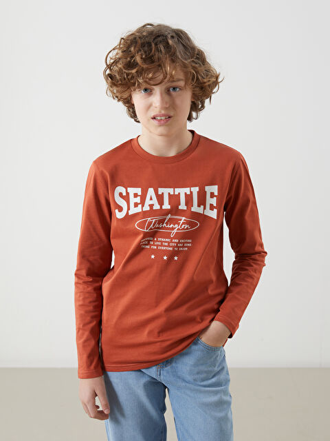 LCW Kids Bisiklet Yaka Erkek Çocuk Tişört - S5NT97Z4-GXX