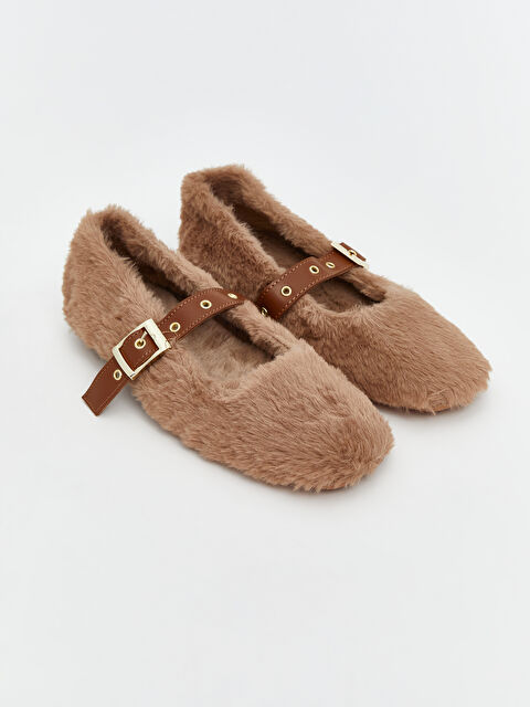 LCW STEPS Kadın Pelüş Babet Ayakkabı - S5NU82Z8-EHW