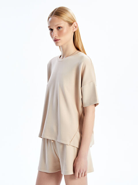 Natuvera Bisiklet Yaka Kadın Spor Tişört