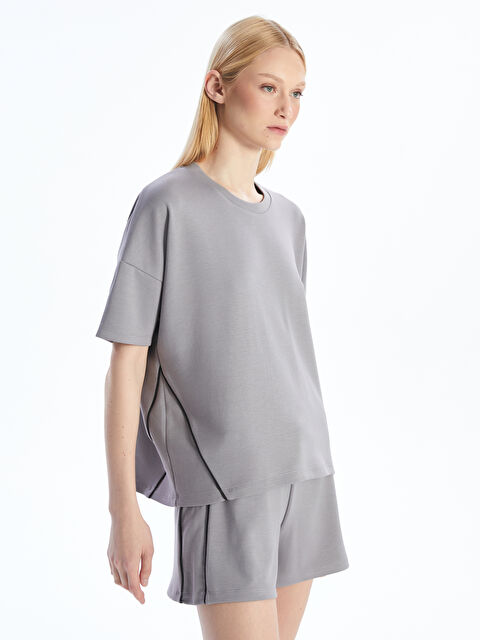 Natuvera Bisiklet Yaka Kadın Spor Tişört - S5NU98Z8-ZYZ