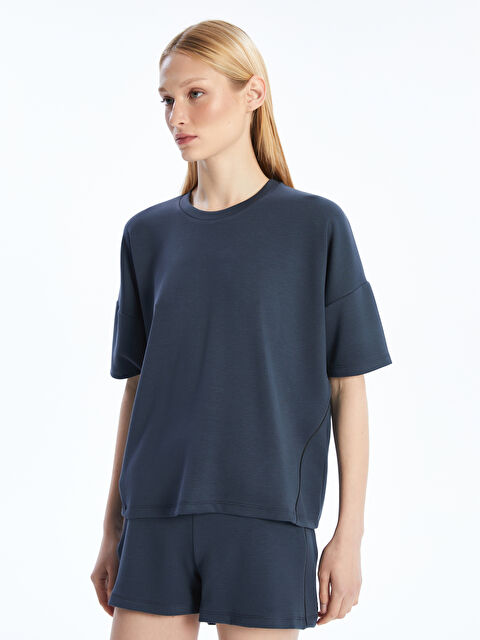 Natuvera Bisiklet Yaka Kadın Spor Tişört