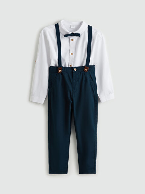 LCW Kids Papyon Erkek Çocuk Gömlek ve Pantolon 2'li - S5NV05Z1-Q6K