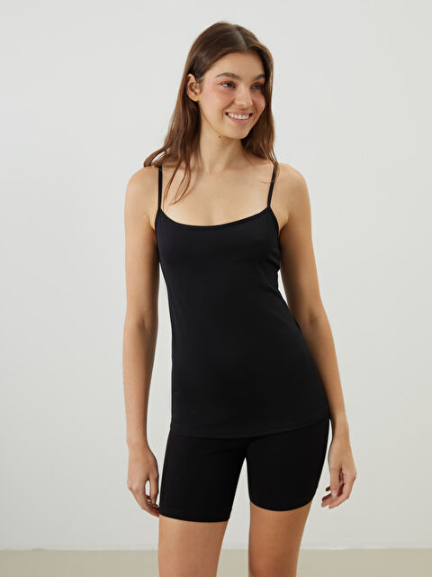 LCW DREAM Kare Yaka Kadın Atlet - S5NV18Z8-CVL