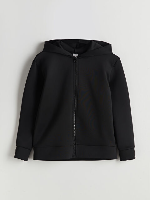 LCW Kids Kapüşonlu Kız Çocuk Fermuarlı Sweatshirt - S5NV98Z4-CVL