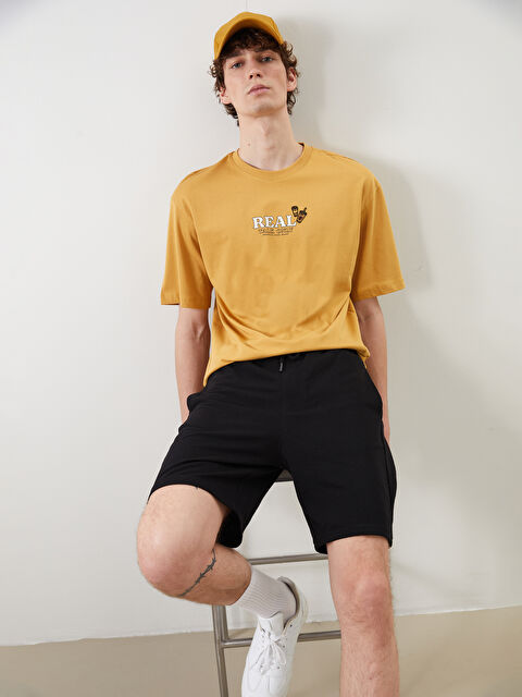 XSIDE Bisiklet Yaka Baskılı Penye Erkek Tişört - S5NY27Z8-GWH