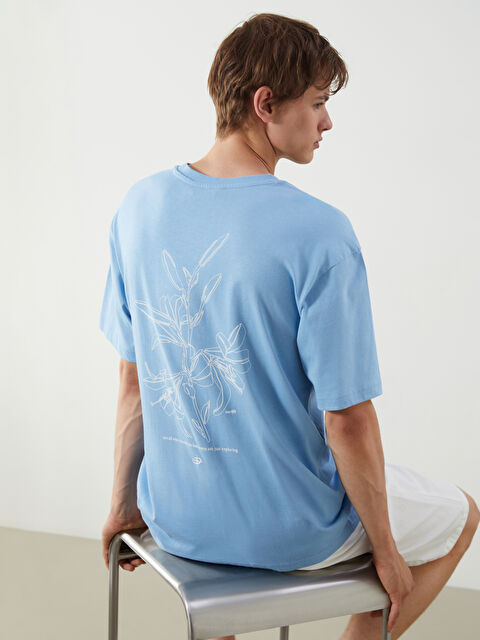 XSIDE Bisiklet Yaka Baskılı Penye Erkek Tişört - S5NY40Z8-GFK