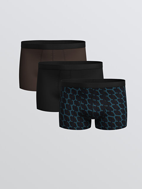 LC WAIKIKI Standart Kalıp Pamuklu Esnek Erkek Boxer 3'lü - S5NY99Z8-LQY