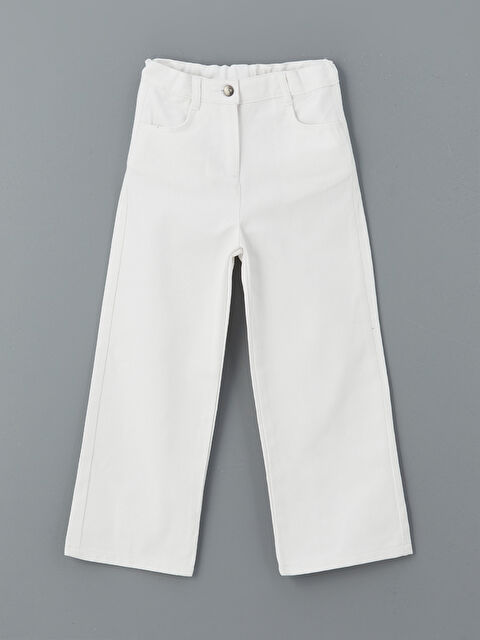 LCW Kids Beli Ayarlanabilir Basic Kız Çocuk Pantolon - S5O009Z1-Q6K