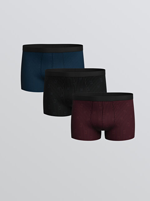 LC WAIKIKI Standart Kalıp Pamuklu Esnek Erkek Boxer 3'lü - S5O011Z8-LQJ