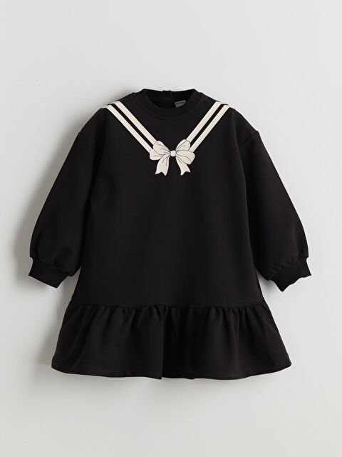 LCW Kids Kurdele Detaylı Kız Çocuk Elbise - S5O022Z1-CVL