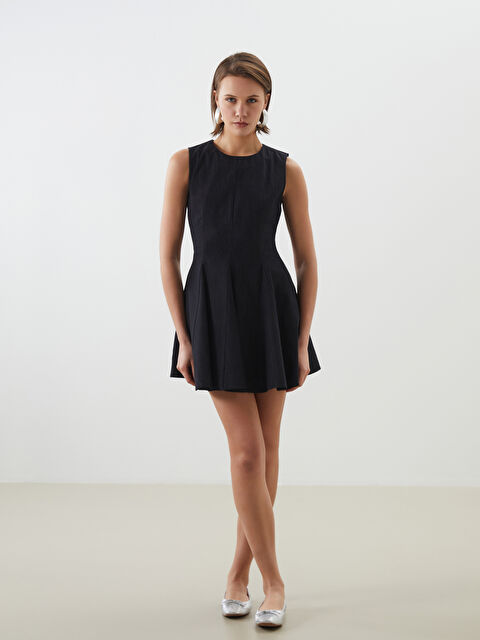 LCW Vision Kloş Mini Jean Elbise - S5O034Z8-327