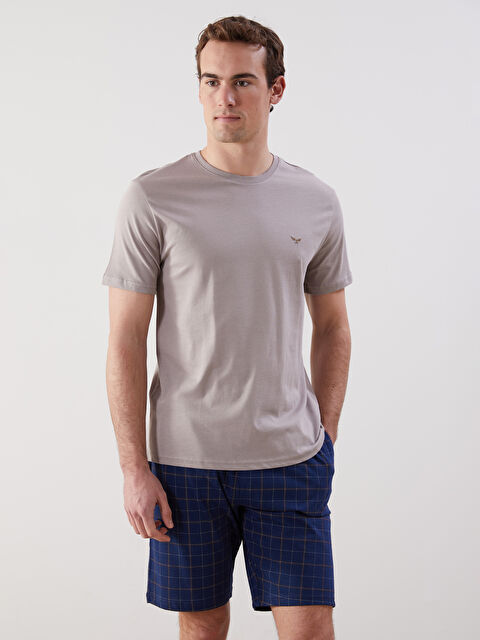 LC WAIKIKI Standart Kalıp Erkek Şortlu Pijama Takımı - S5O053Z8-LSJ