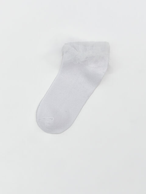LCW Kids Dantel Detaylı Kız Çocuk Patik Çorap - S5O076Z4-JYX