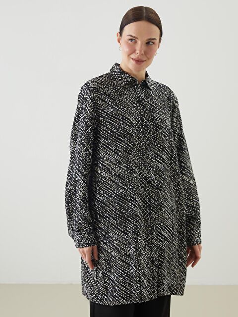 LCW Grace Desenli Kadın Gömlek Tunik - S5O093Z8-SW5
